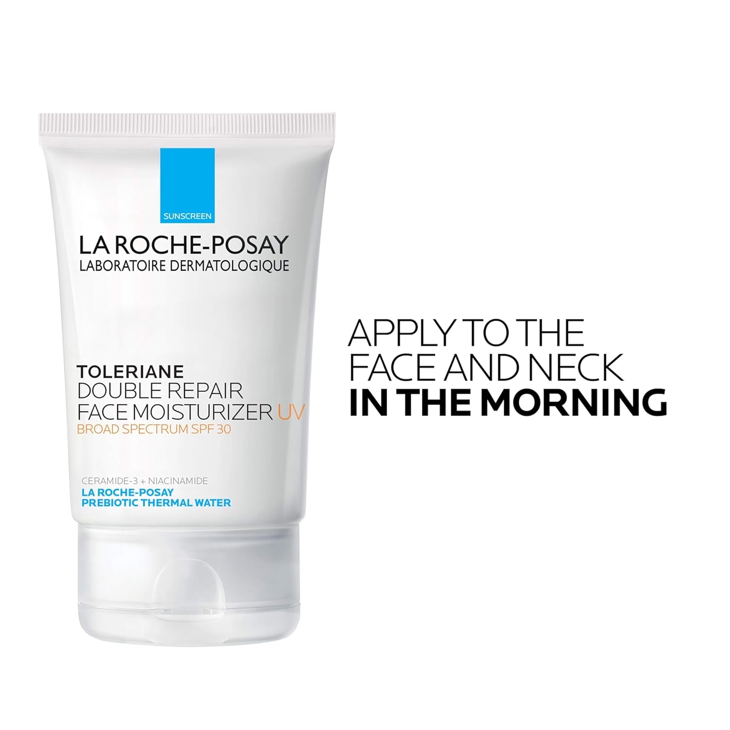 La Roche-Posay Toleriane Double Repair UV SPF Moisturizer for Face, Daily Facial Moisturizer with Sunscreen SPF 30, Niacinamide and Glycerin, Oil Free, Moisturizing Sun Protection