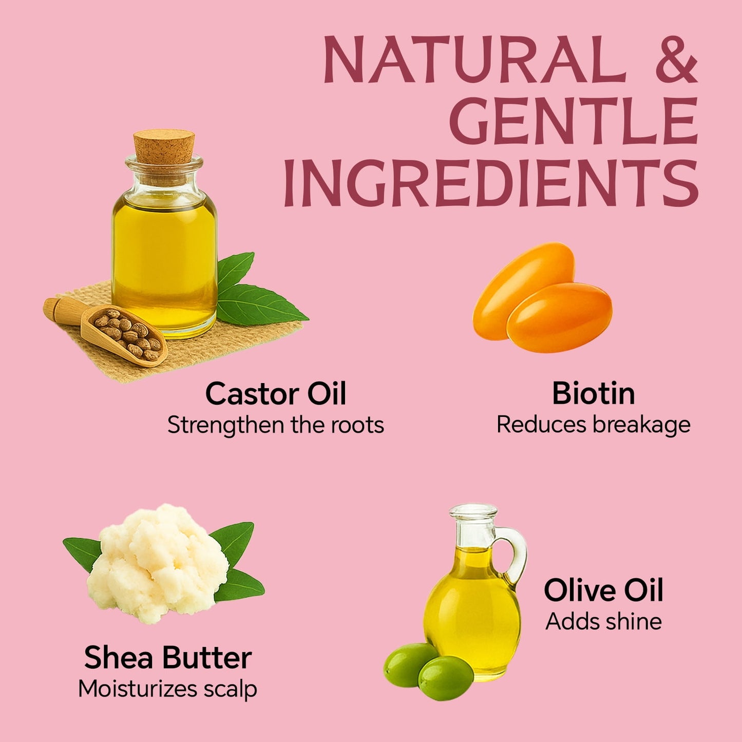 Castor Oil Shampoo & Conditioner Bar Set, 2 Pcs Handmade Travel Shampoo & Conditioner Soap for Hair Hydrating, Moisturizing & Clarifying