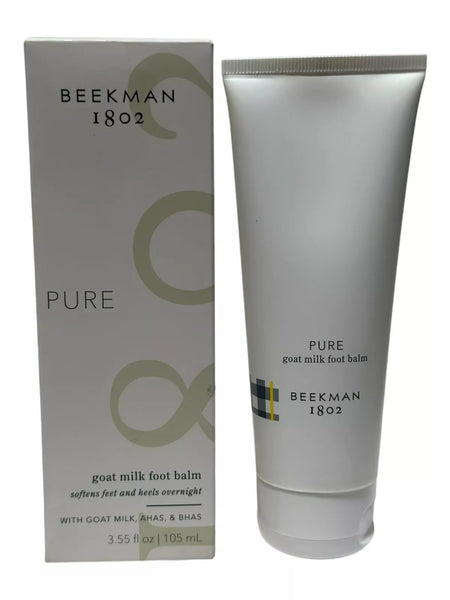 Beekman 1802 Pure Goat Milk Foot Balm 3.55oz/105ml Full Size NEW IN BOX SEALED