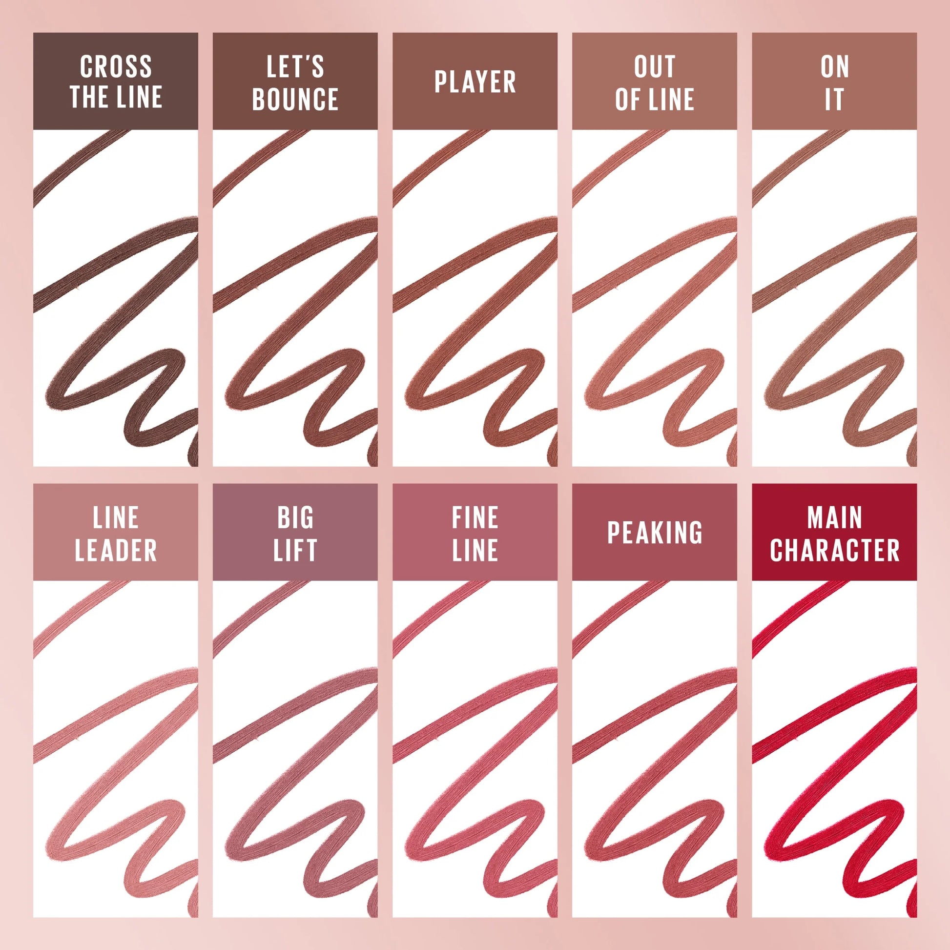 (2 Pack) Lifter Liner Lip Liner with Hyaluronic Acid - Cross the Line | 0.04 Oz Each | Hydrating & Long-Lasting