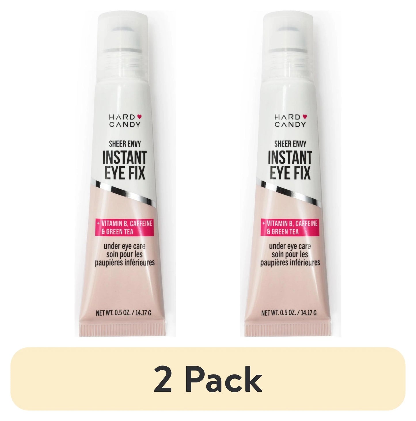 (2 Pack) Sheer Envy Instant Eye Fix Under Eye Treatment | 0.53 Oz Each | Brightening & Depuffing Formula