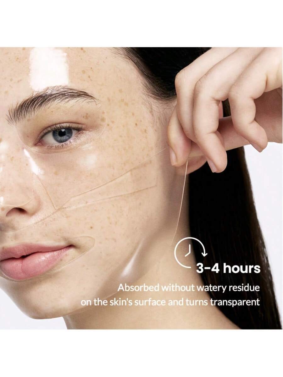 4PCS Bio-Collagen Glow Mask Overnight, Korean Deep Hydrating Firming Hydrogel Mask With Pure Collagen Films For Real Deep Mask Nourishing Experience, Suitable For All Skin Types