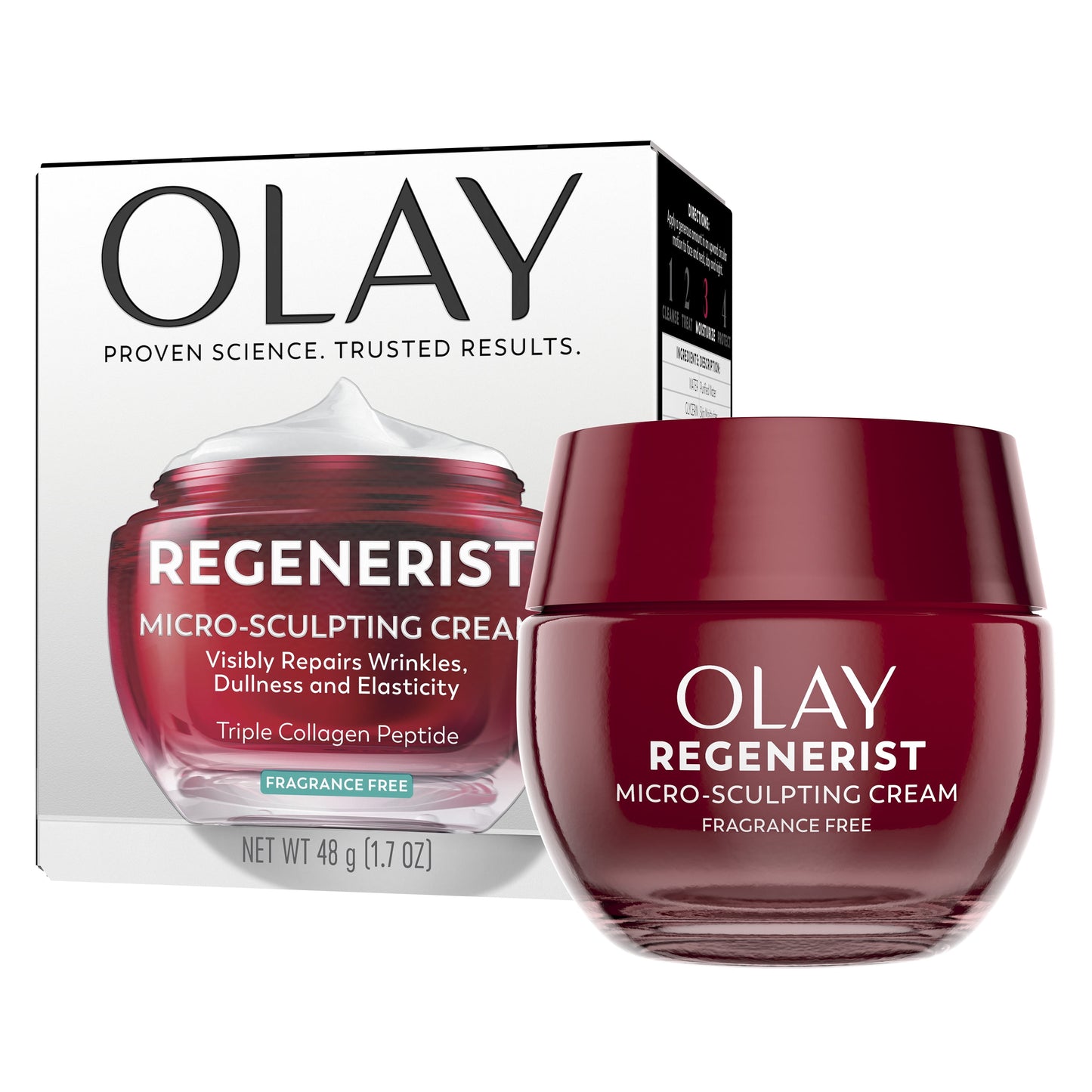 OLAY REGENERIST Anti-Aging Face Cream, Hydrating, Anti-Wrinkle, Firming Moisturizer, Fragrance Free, Skin Care with Triple Collagen Peptide & Niacinamide