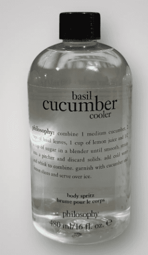 Basil Cucumber Cooler Body Spritz Fragrance Spray 16 oz Sealed + Spray