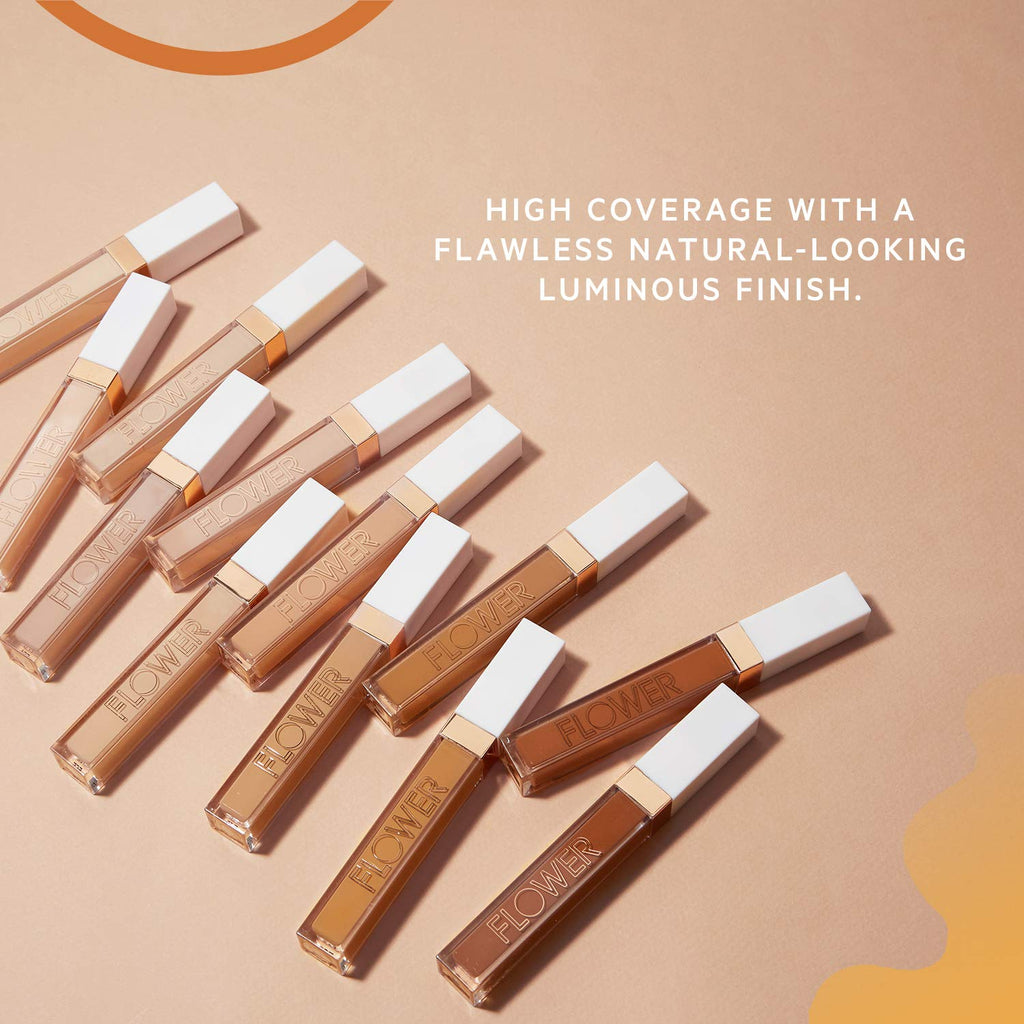 Drew Barrymore Light Illusion Concealer – Full Coverage, Crease-Proof (Deep)