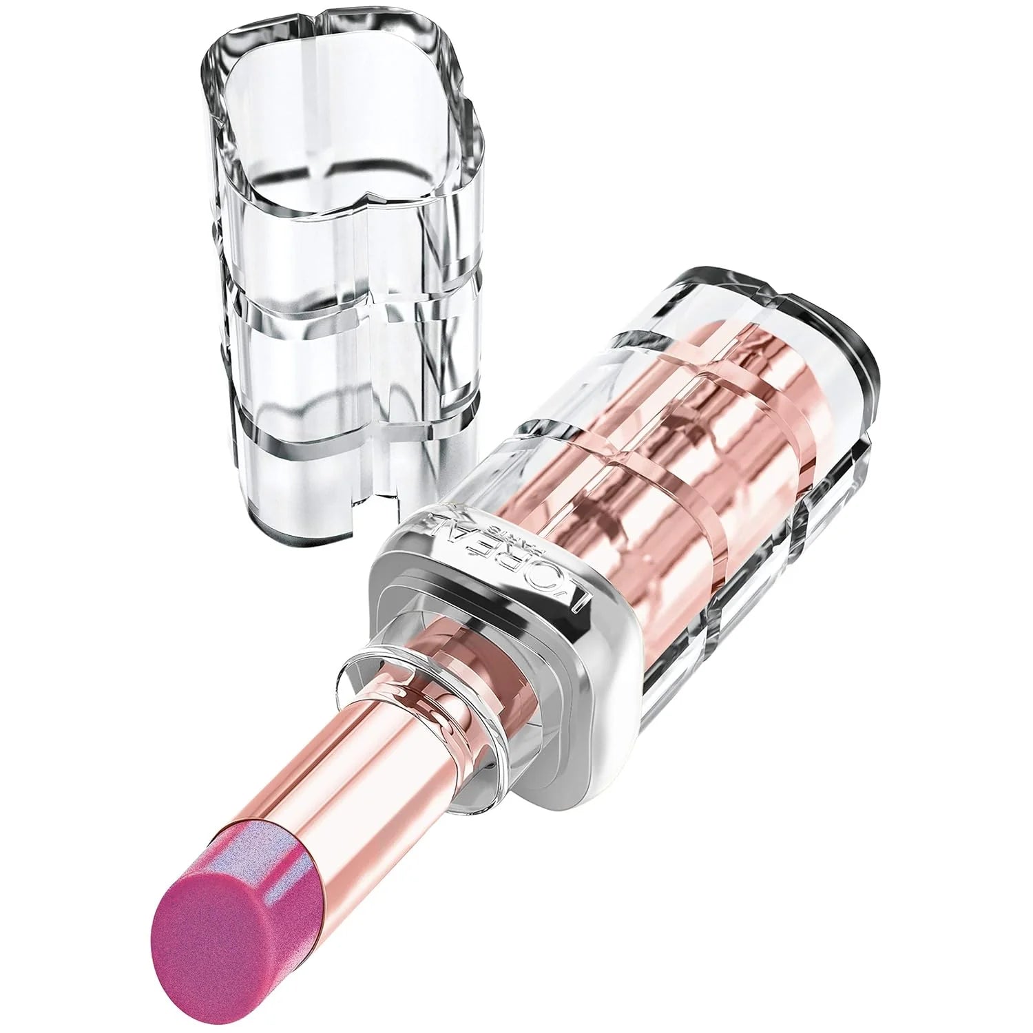L’Oréal Paris Makeup Colour Riche Plump and Shine Lipstick, for Glossy, Radiant, Visibly Fuller Lips with an All-Day Moisturized Feel, 105 Mulberry Plump, 0.1 Oz.