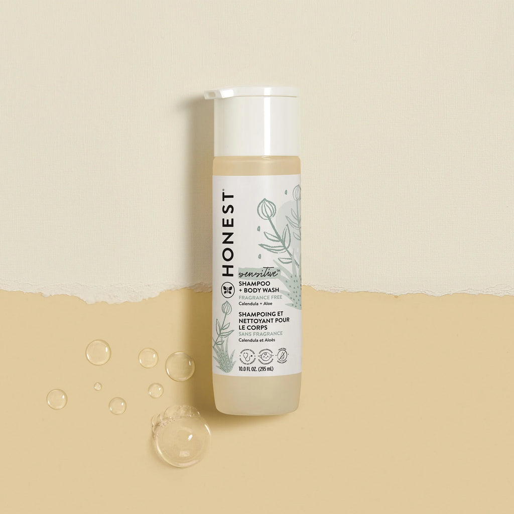 Sensitive Shampoo & Body Wash – Fragrance-Free, 10 fl oz for Gentle Care