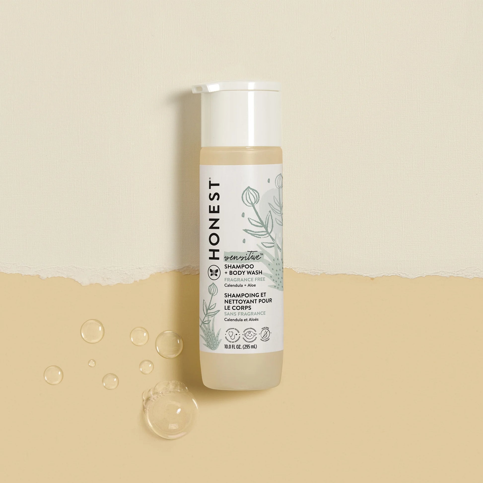 Sensitive Shampoo & Body Wash – Fragrance-Free, 10 fl oz for Gentle Care