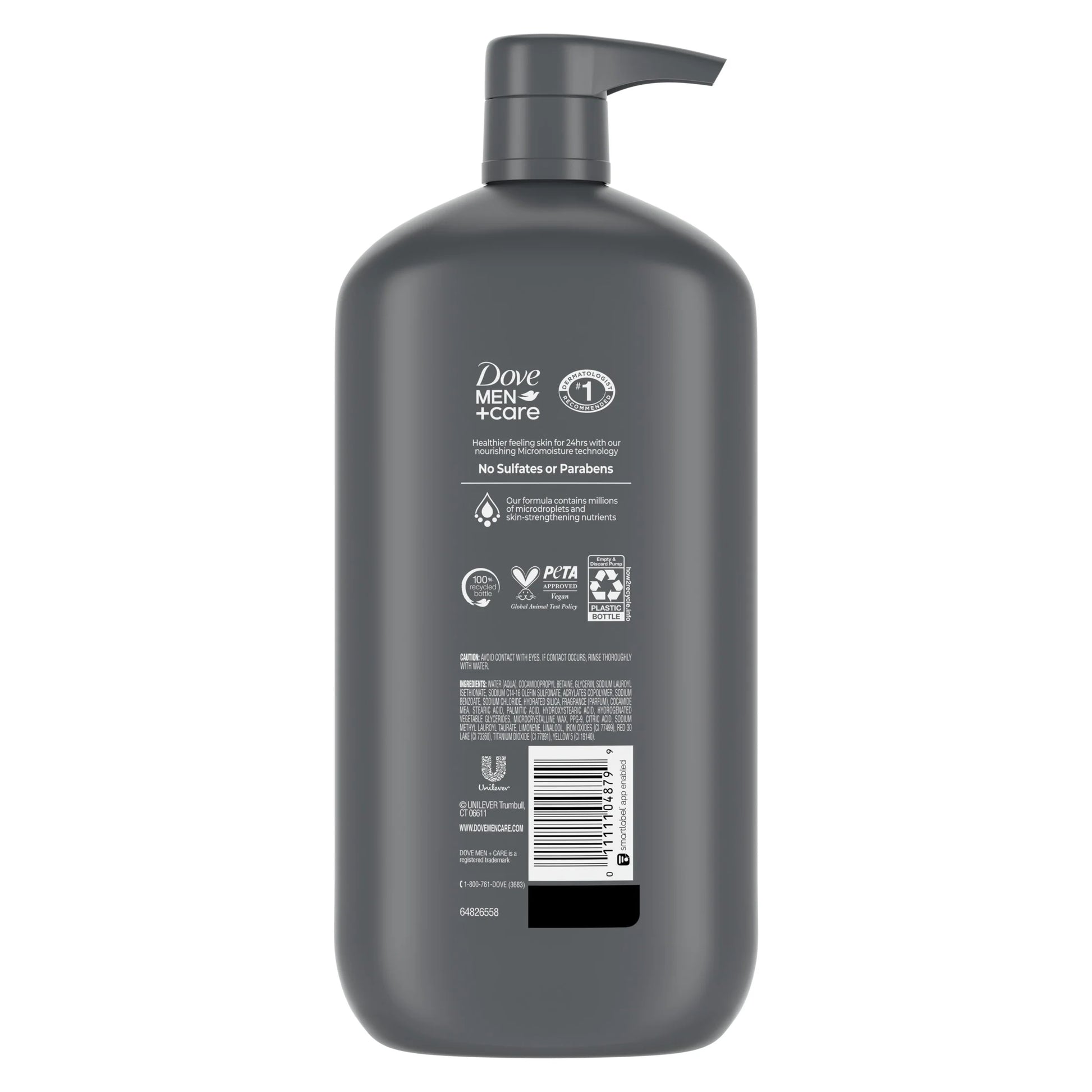 Exfoliating Deep Clean Face & Body Wash for Men – Citrus & Cedarwood, 30 oz