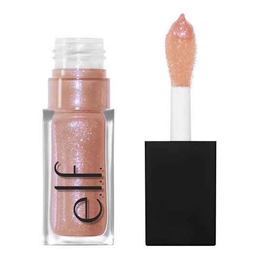 e.l.f. Glow Reviver Lip Oil Glimmer - Candy Coded | 0.25 Fl Oz | Hydrating & Glossy Lip Treatment
