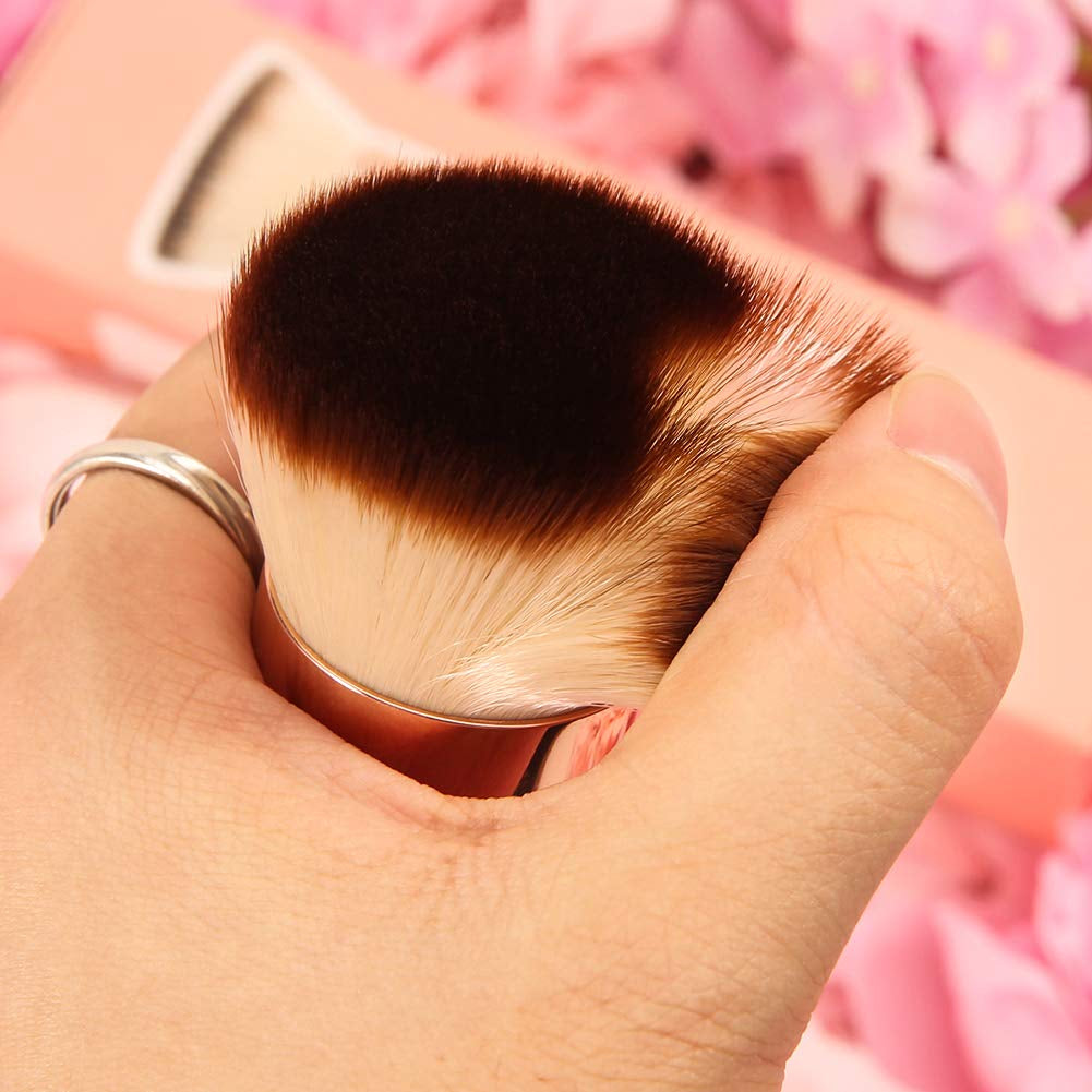 Foundation Brush for Liquid Makeup, Flat Top Kabuki Synthetic Professional Makeup Brushes Liquid Blending Mineral Powder Buffing Stippling Makeup Tools
