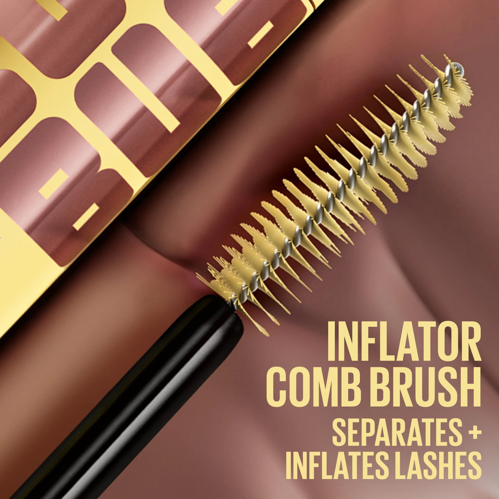 Colossal Bubble Washable Mascara Makeup, High Intensity, Blackest Black