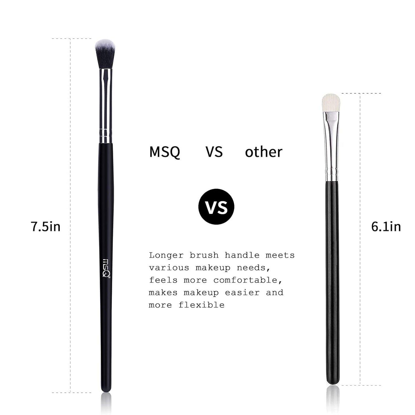 12Pcs Eye Makeup Brushes Set – Synthetic Bristles & Wooden Handles (Black)