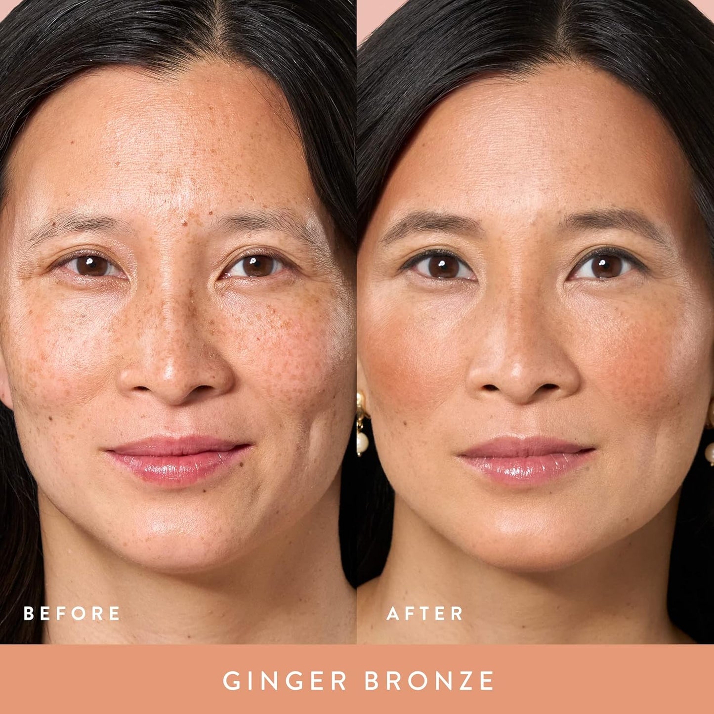 Baked Blush-N-Bronze Marbleized 2-In-1 Sculpting Bronzer Blush - Ginger Bronze - Contour Face with a Radiant Flush