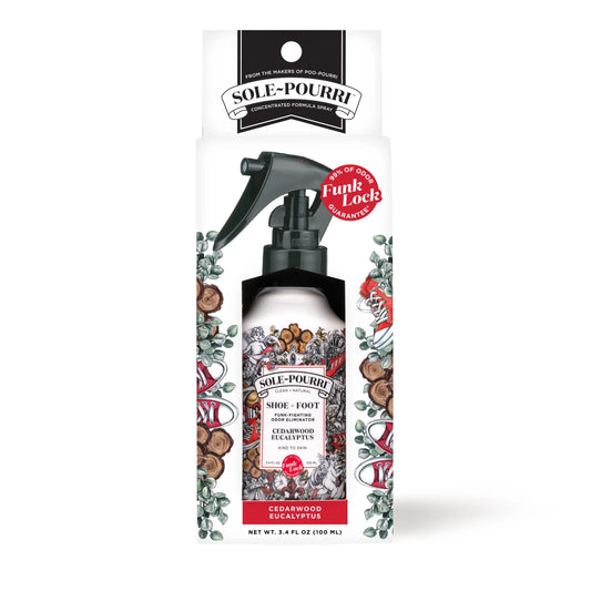 Cedarwood & Eucalyptus Foot Odor Refresher Spray – 3.4 oz for Shoes and Feet