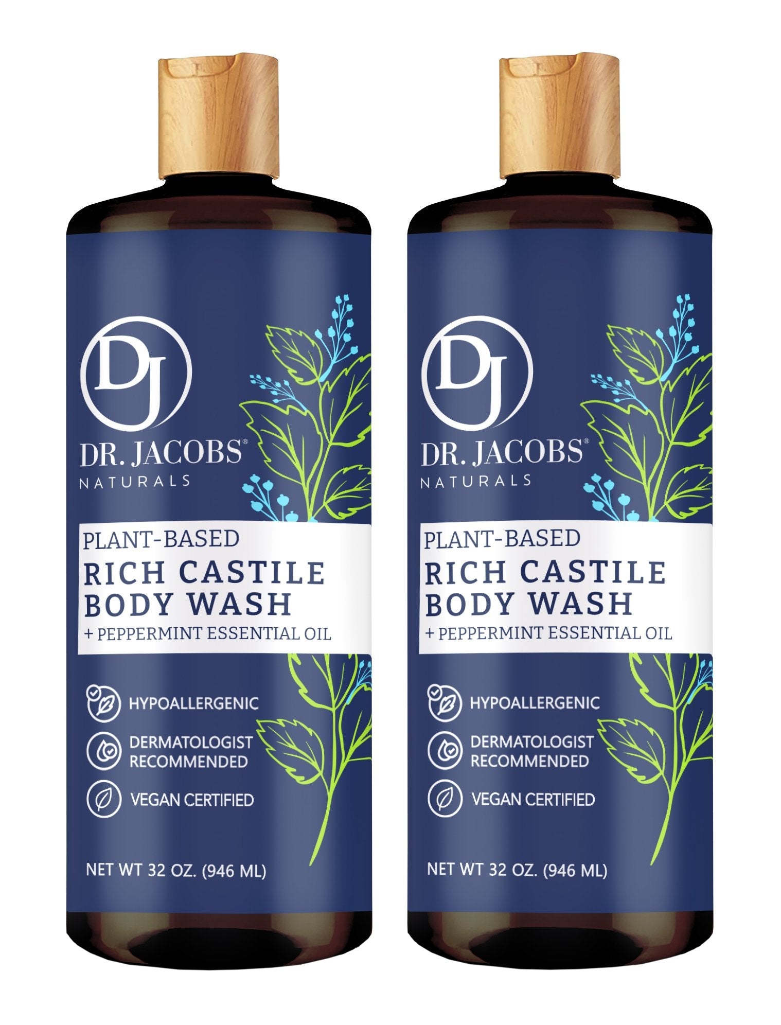 DJ Peppermint Castile Body Wash (All American)