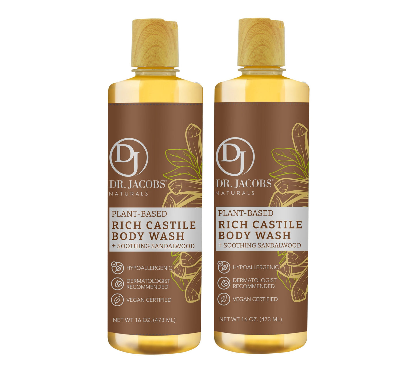 DJ Sandalwood Castile Body Wash (All American)