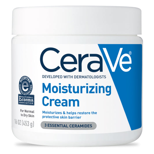 Cera Ve Moisturizing Cream, Face & Body Moisturizer for Normal to Very Dry Skin, 16 Oz
