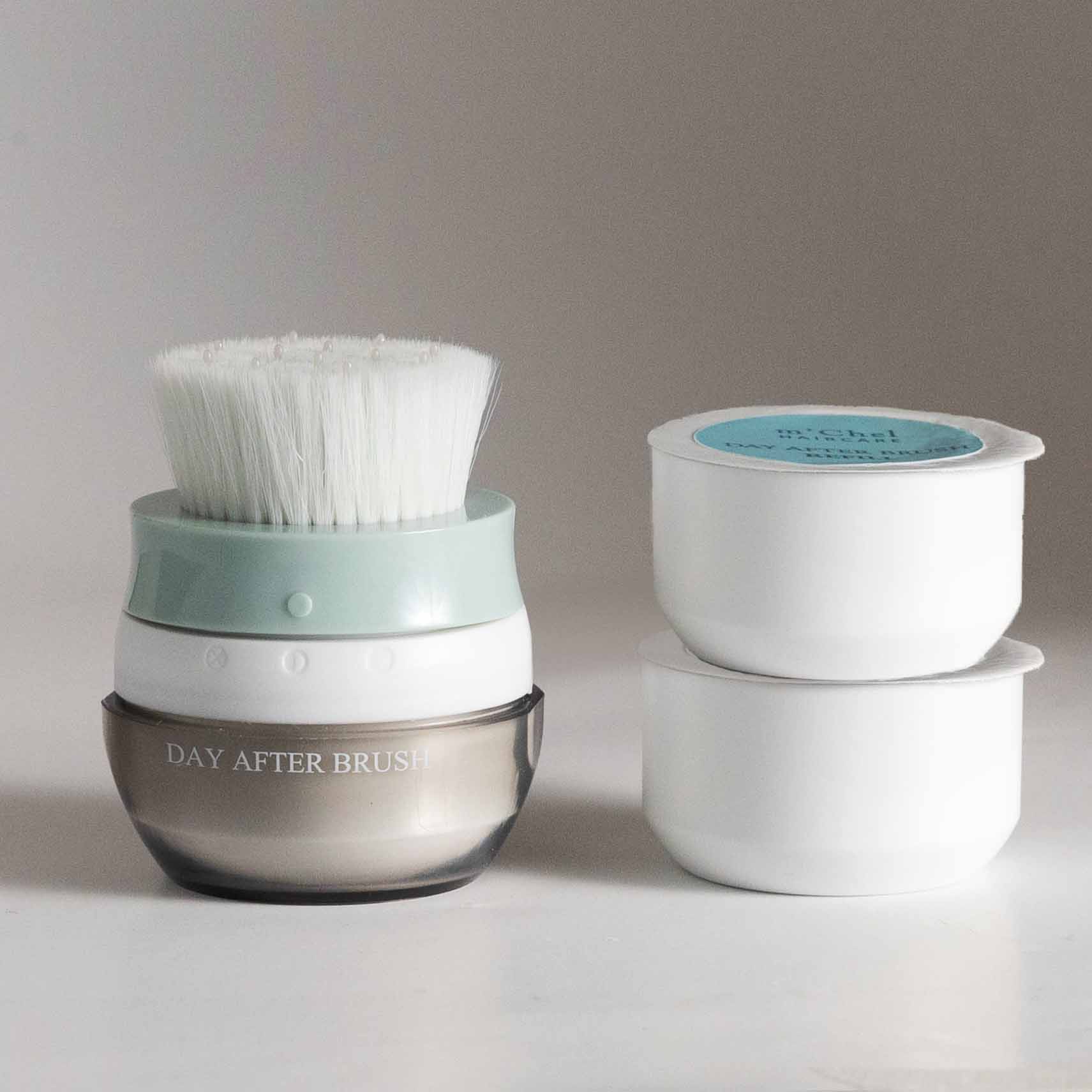 m'Chel Haircare  Brush + Shampoo