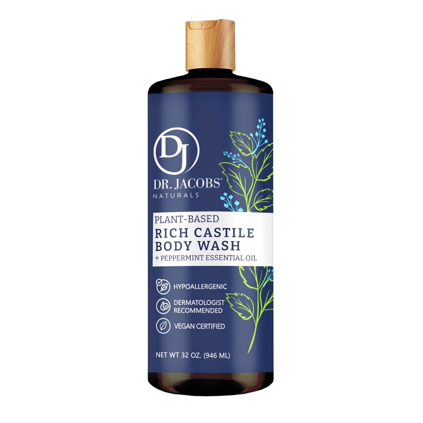 DJ Peppermint Castile Body Wash (All American)