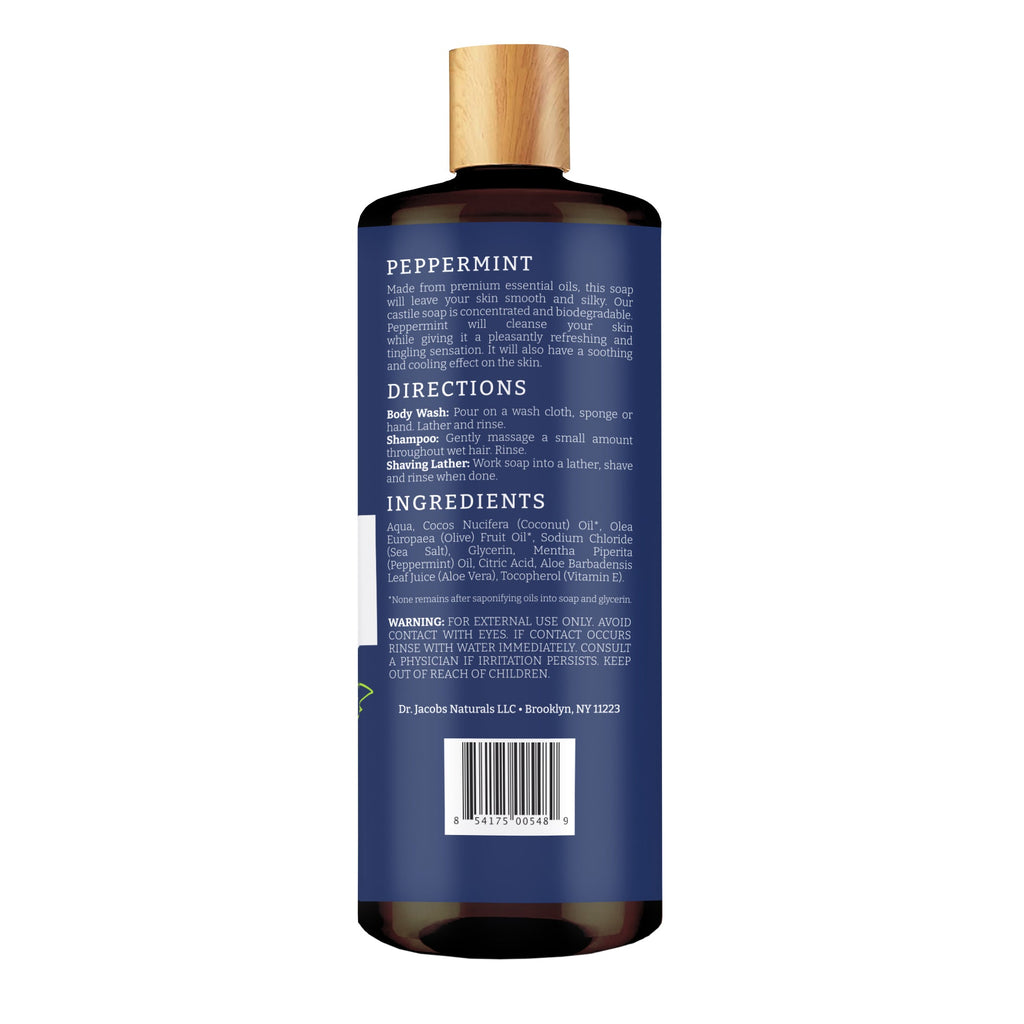 DJ Peppermint Castile Body Wash (All American)
