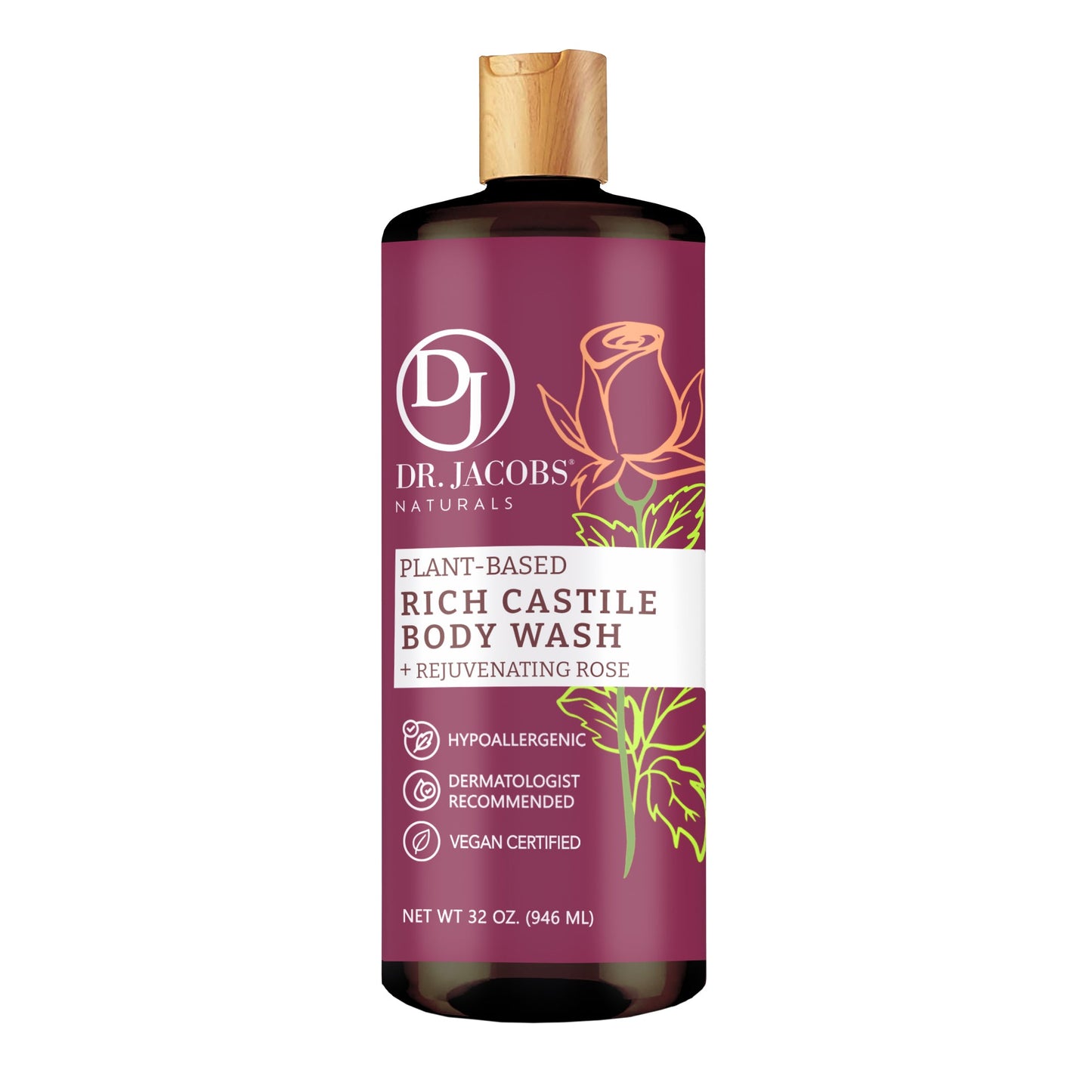 DJ Rose Castile Body Wash (All American)