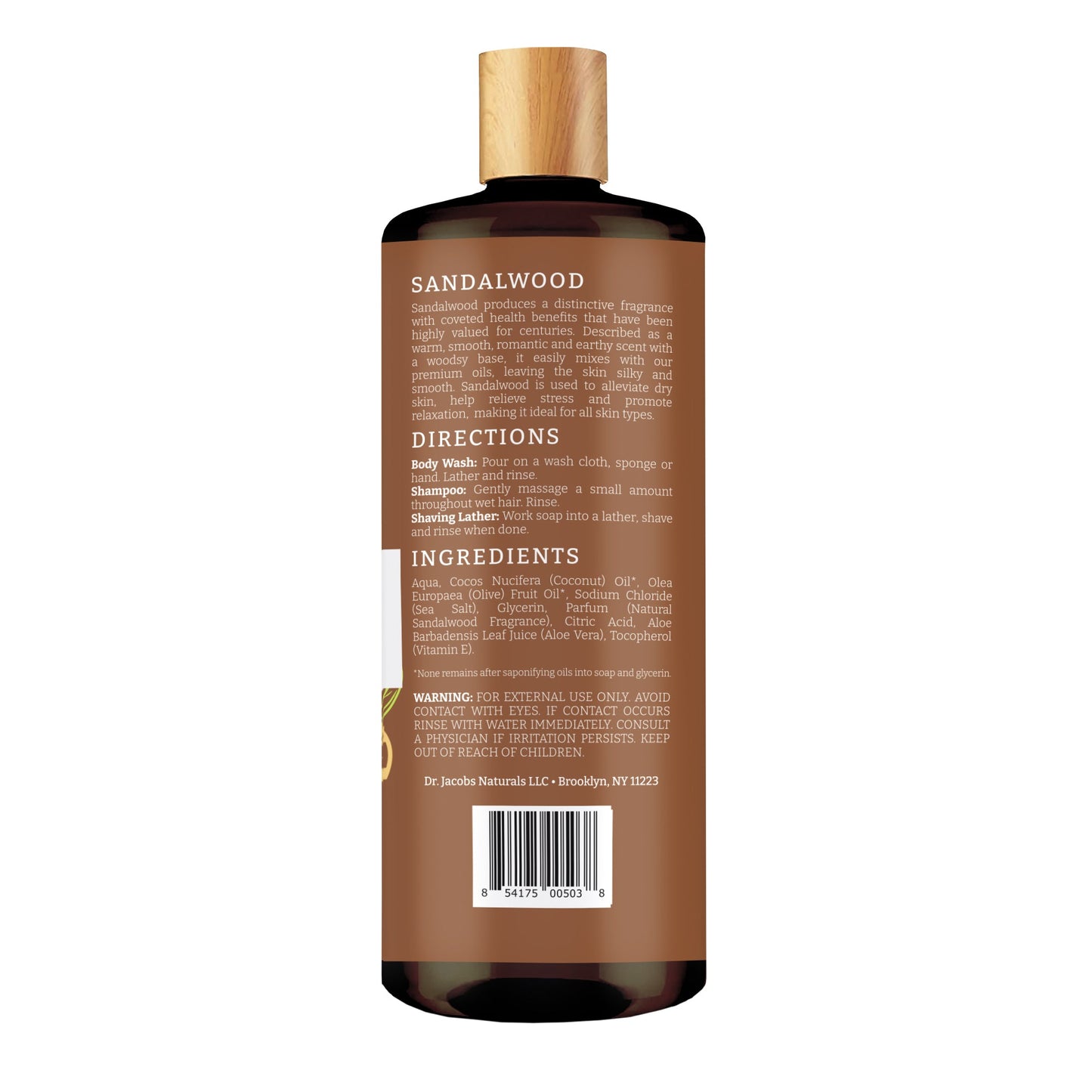 DJ Sandalwood Castile Body Wash (All American)