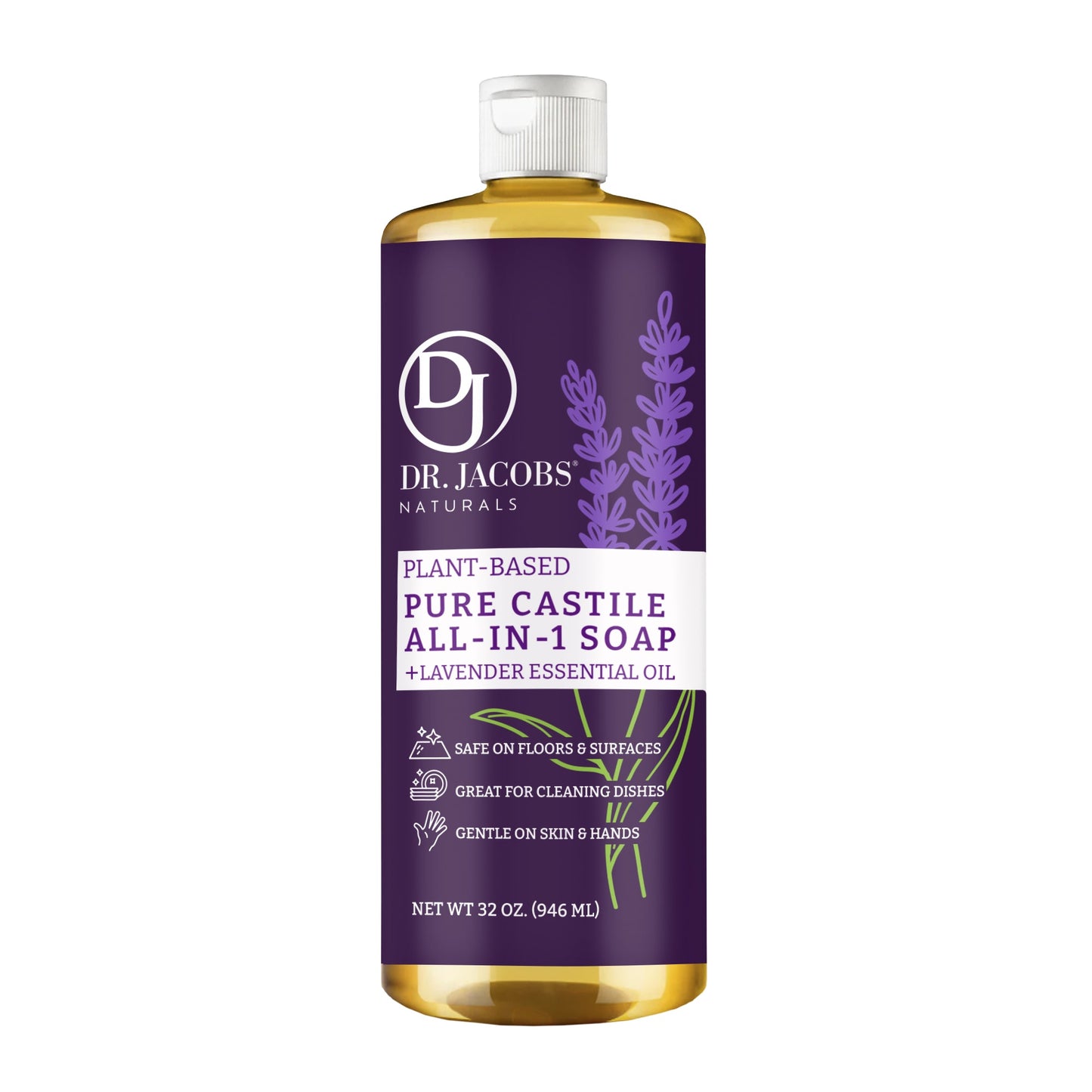 DJ Lavender All in 1 Castile Soap - Thin Formula