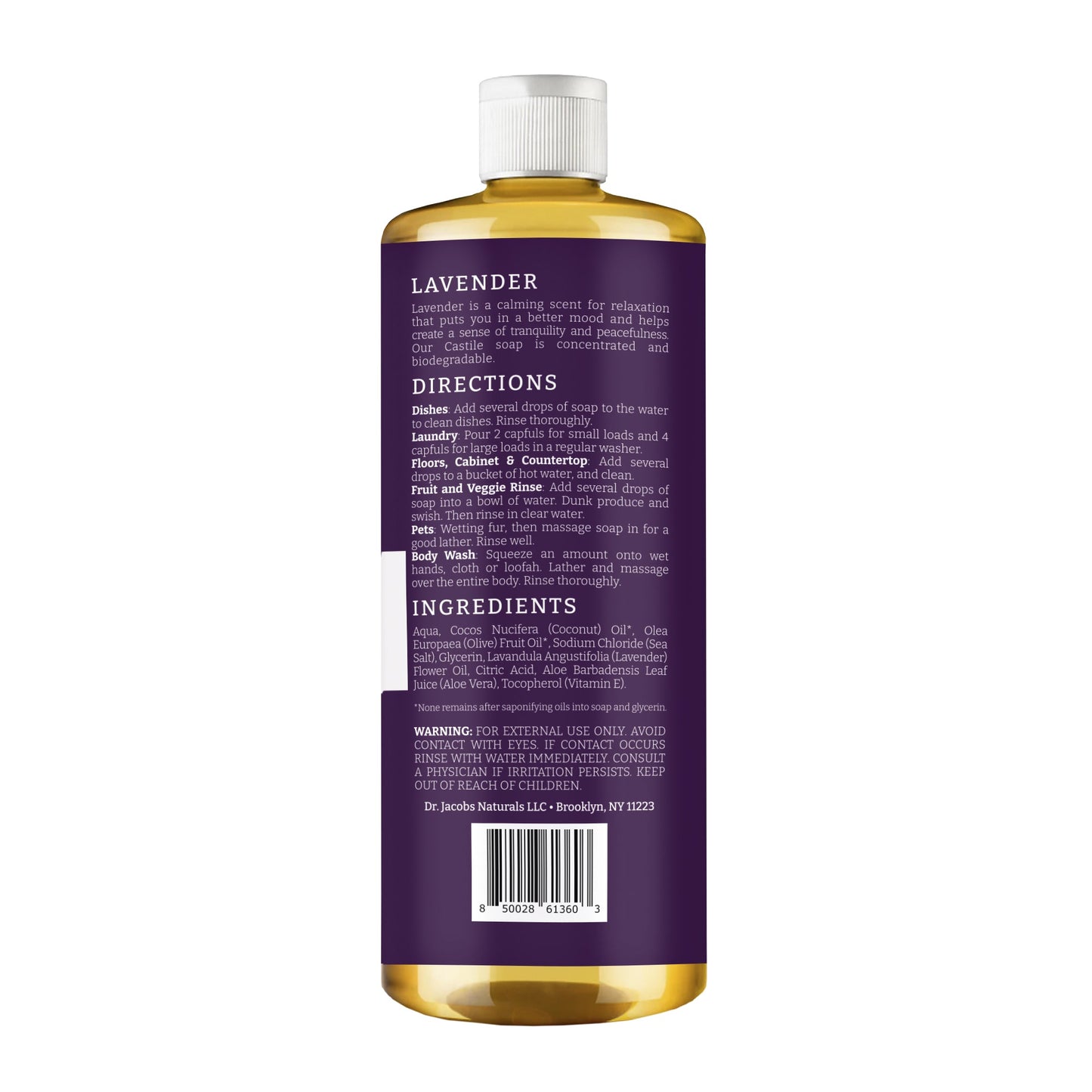 DJ Lavender All in 1 Castile Soap - Thin Formula