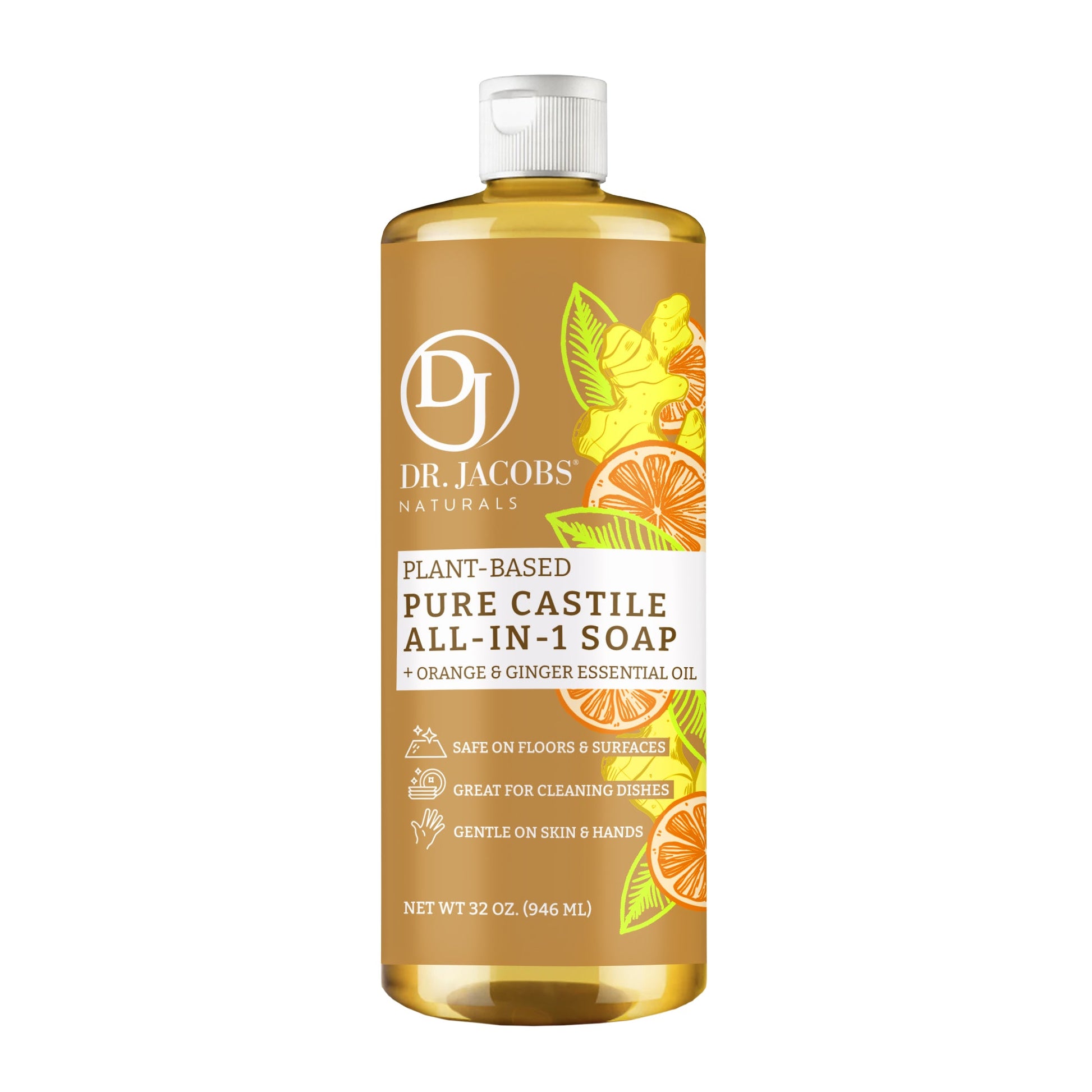 DJ Orange & Ginger All in 1 Castile Soap - Thin Formula