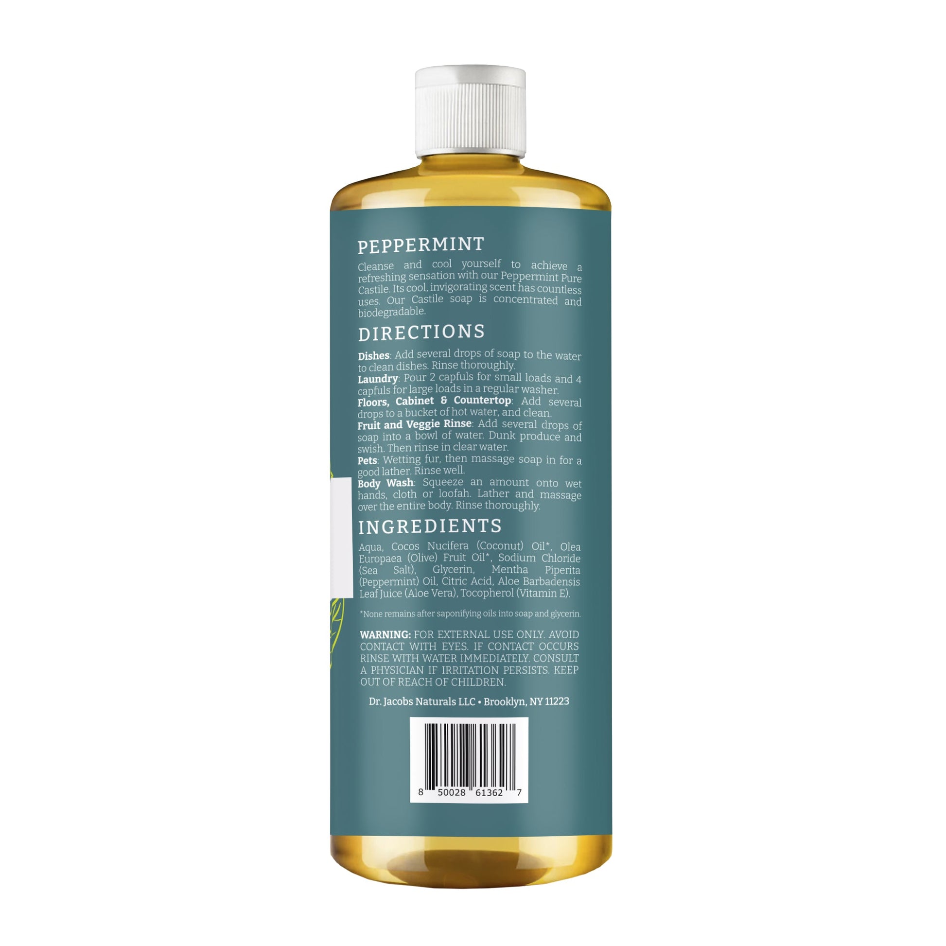 DJ Peppermint All in 1 Castile Soap - Thin Formula