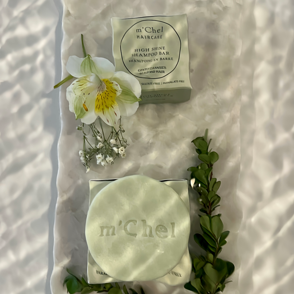m'Chel Haircare High Shine Shampoo Bar