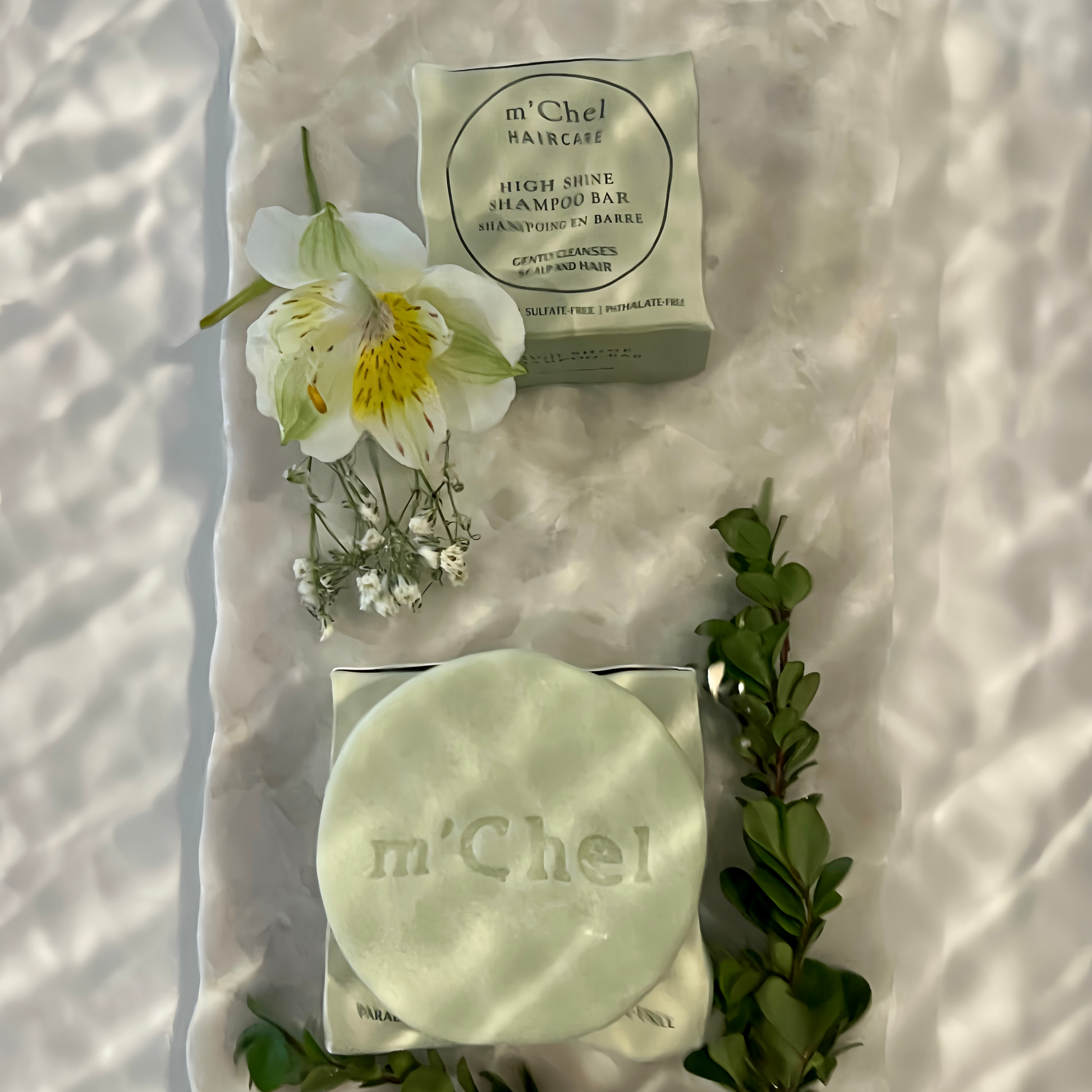 m'Chel Haircare High Shine Shampoo Bar