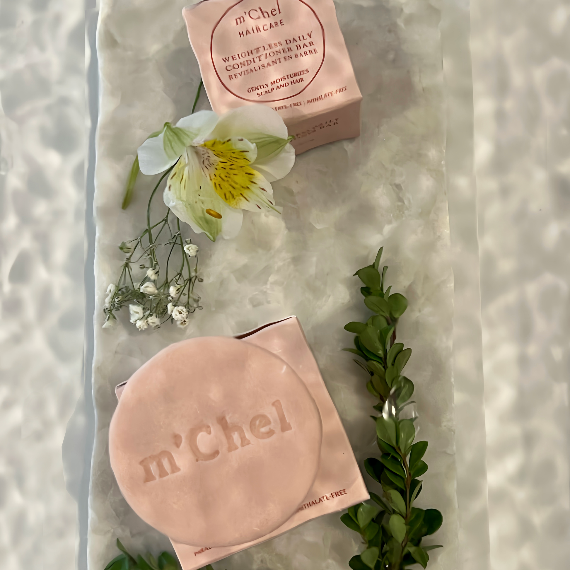 m'Chel Haircare Shampoo + Conditioner Bars Bundle