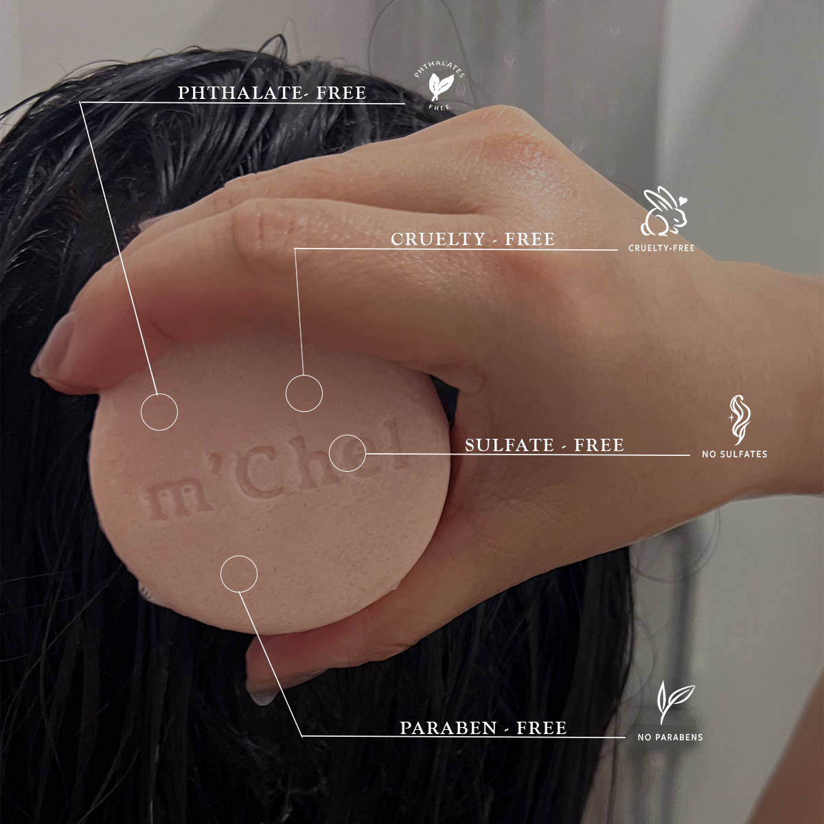 m'Chel Haircare Weightless Daily Conditioner Bar