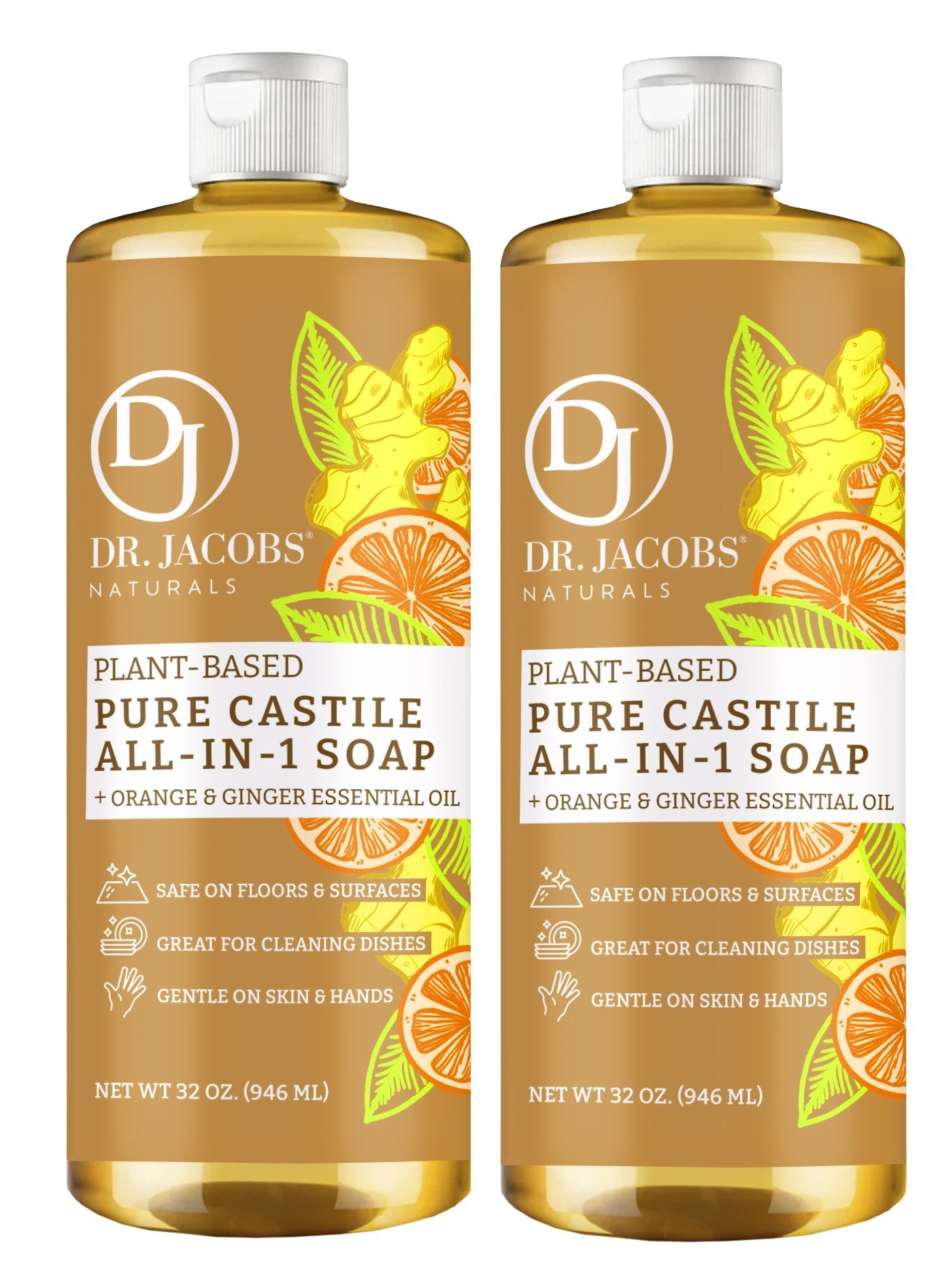 DJ Orange & Ginger All in 1 Castile Soap - Thin Formula