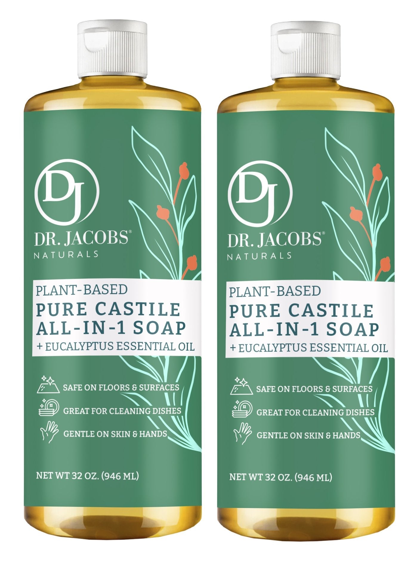 DJ Eucalyptus All in 1 Castile Soap - Thin Formula