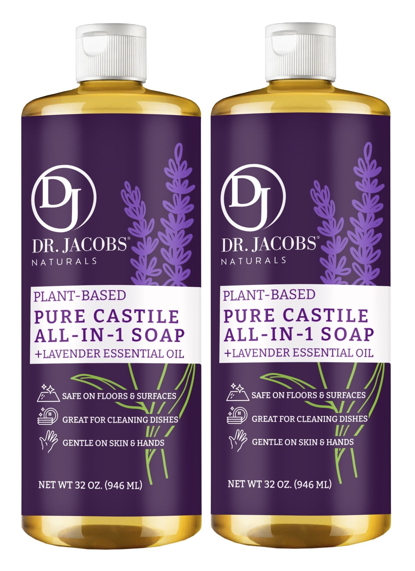 DJ Lavender All in 1 Castile Soap - Thin Formula