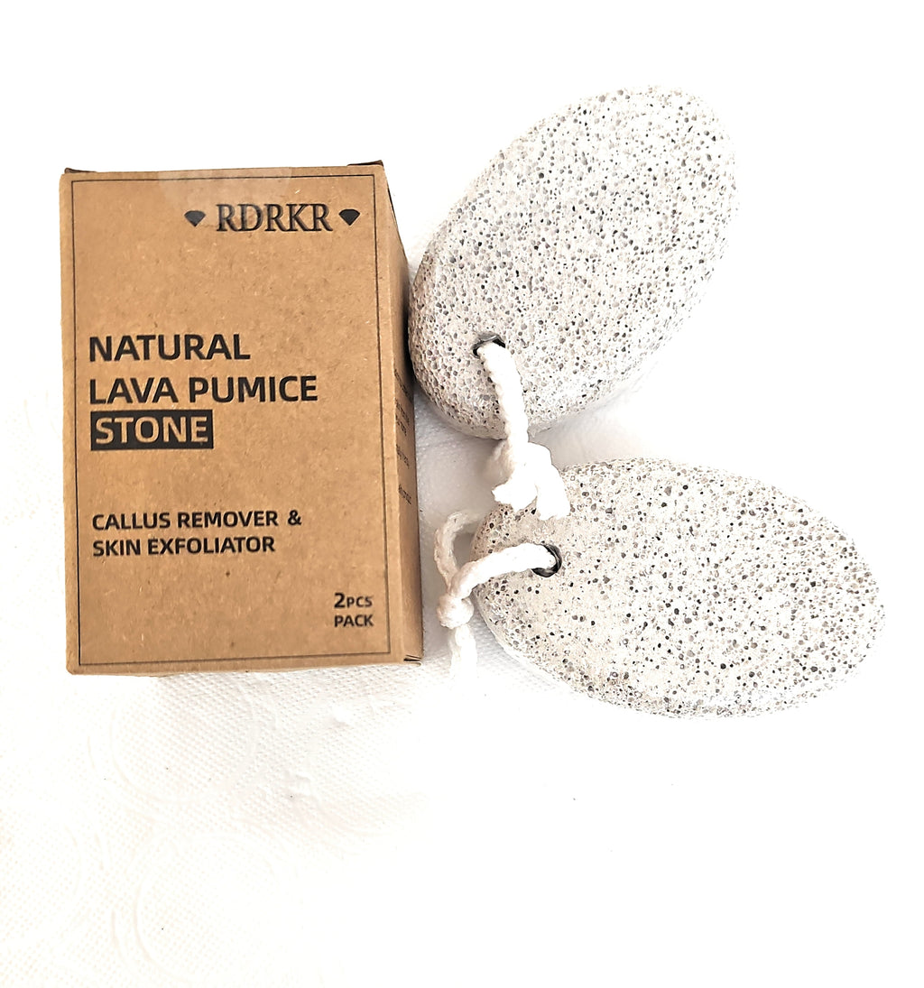 Natural Pumice Stone for Feet – Pedicure Callus Remover & Skin Exfoliator