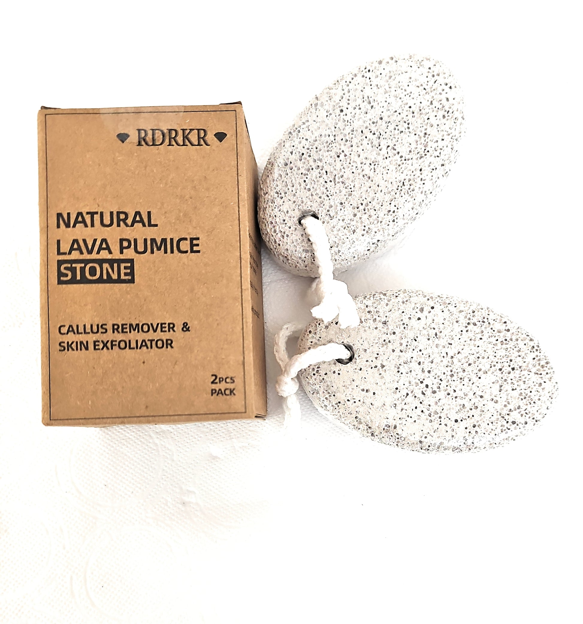 Natural Pumice Stone for Feet – Pedicure Callus Remover & Skin Exfoliator