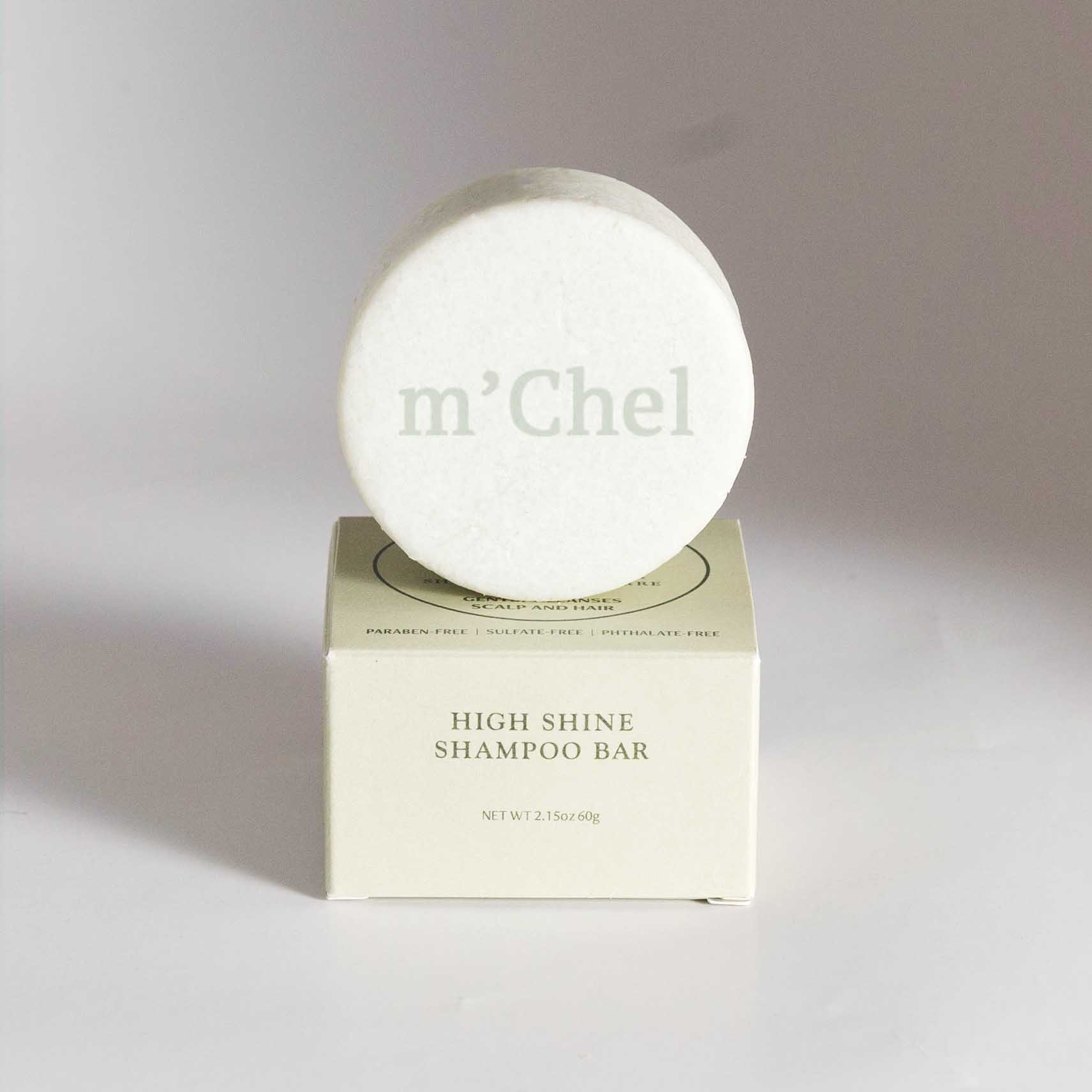 m'Chel Haircare High Shine Shampoo Bar