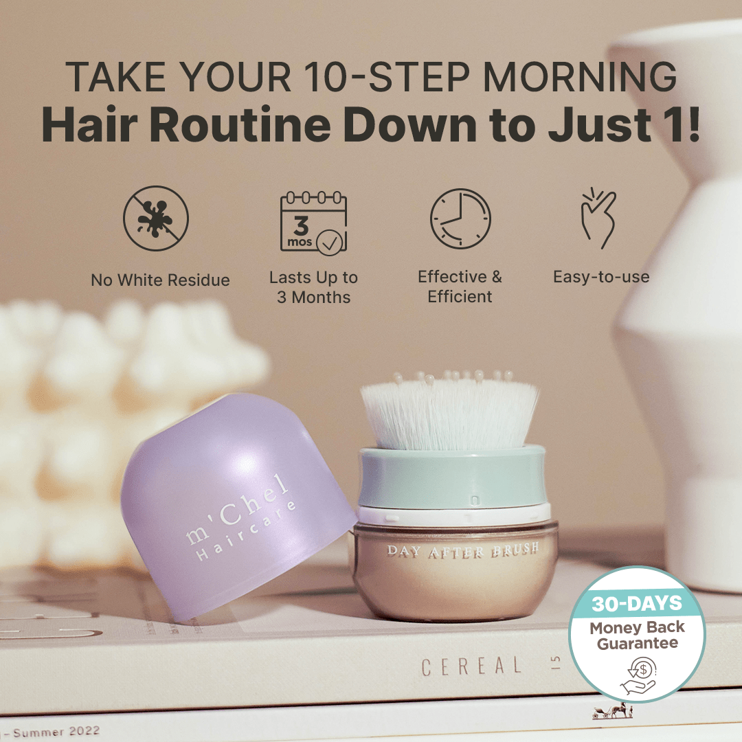 m'Chel Haircare Double Day After™ Brush + Refills Bundle