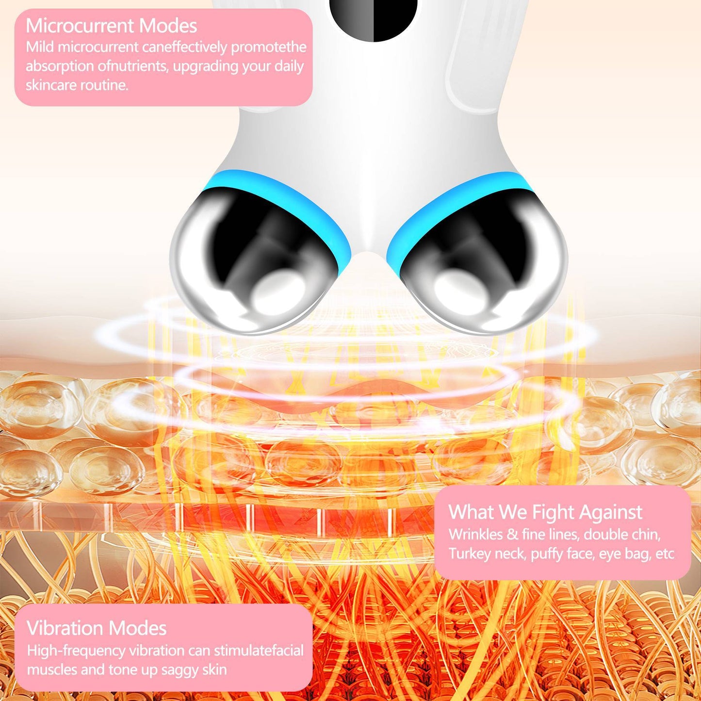 Anti Aging And Wrinkles Microcurrent Facial Device