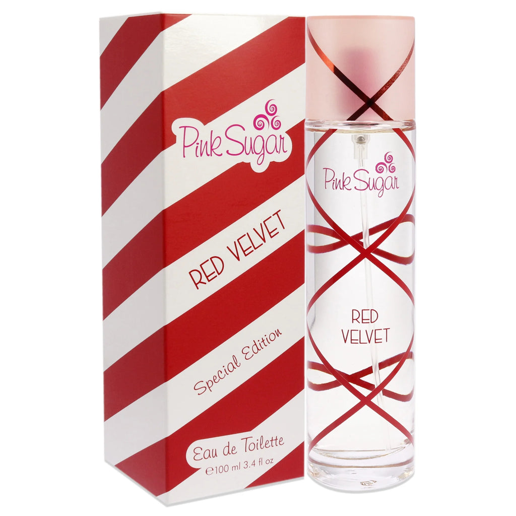Pink Sugar Red Velvet for Women - 3.4 Oz Eau de Toilette Spray (Special Edition)