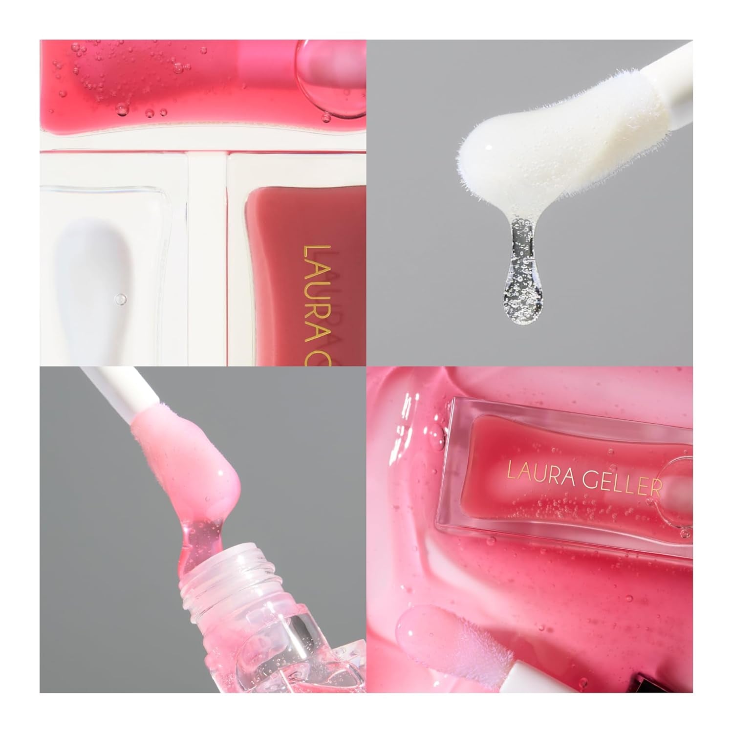 Fine Shine Glossy Lip Oil, Rose Garden - Hydrating Squalane - Pink Lip Gloss