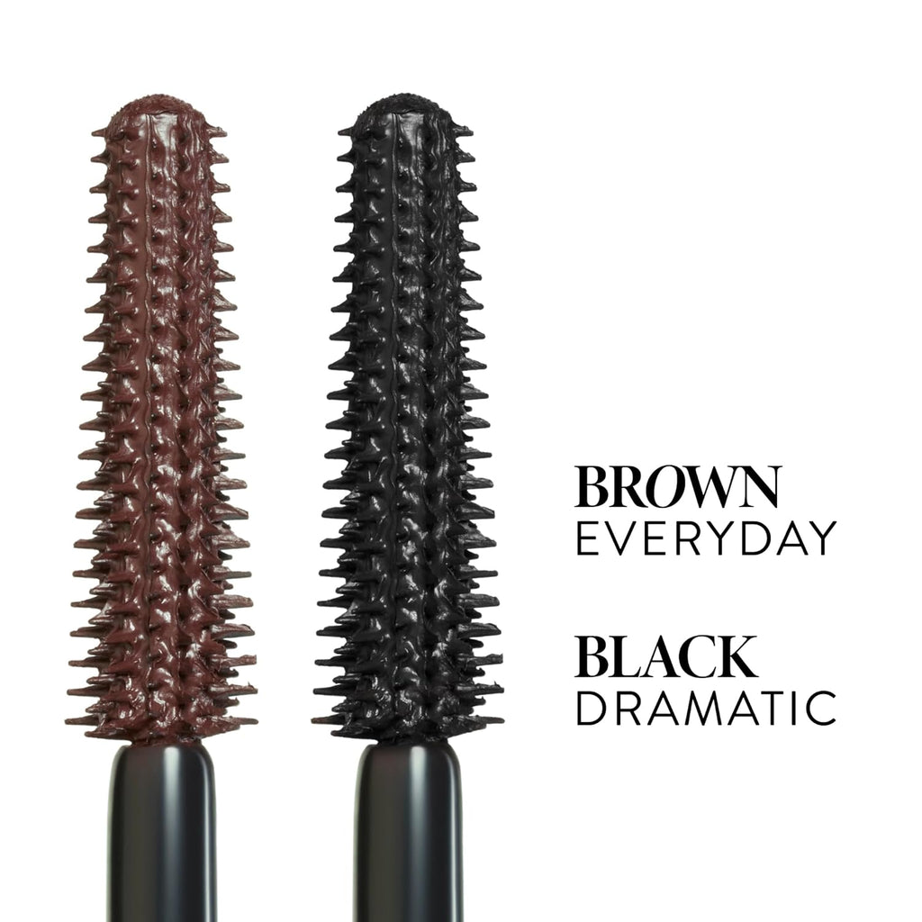 Kajal Longwear Mascara - Lengthening, Defining, Curling, Buildable Formula Eye Makeup - Innovative Curling Brush - 1 Count