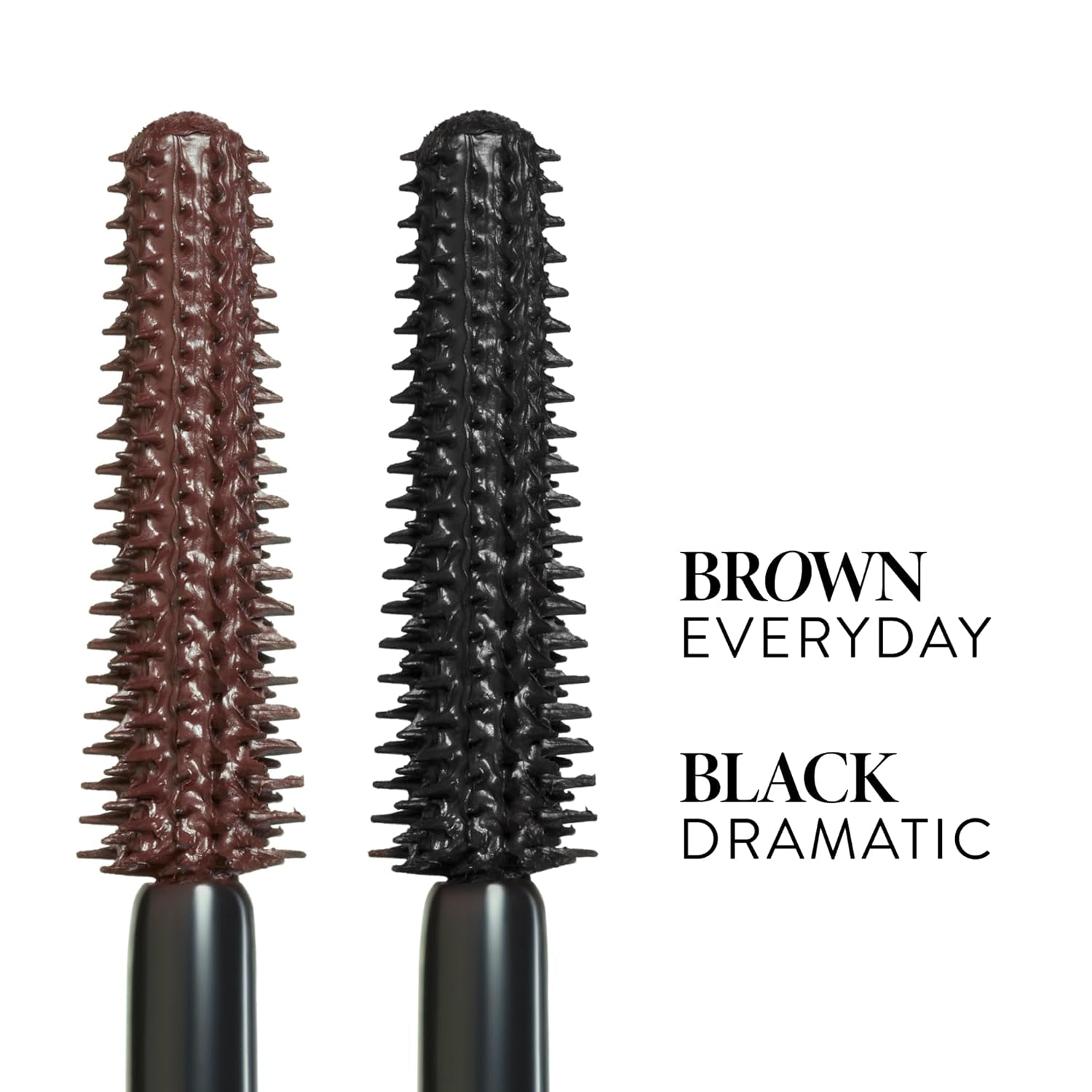 Kajal Longwear Mascara - Lengthening, Defining, Curling, Buildable Formula Eye Makeup - Innovative Curling Brush - 1 Count