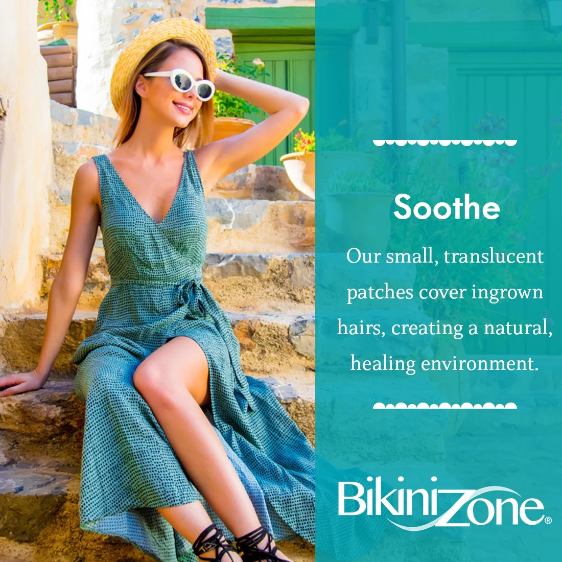 Hydrocolloid Ingrown Hair Treatment Patches – Day & Night Use for All Skin Types, Aftershave Care, 20 Count