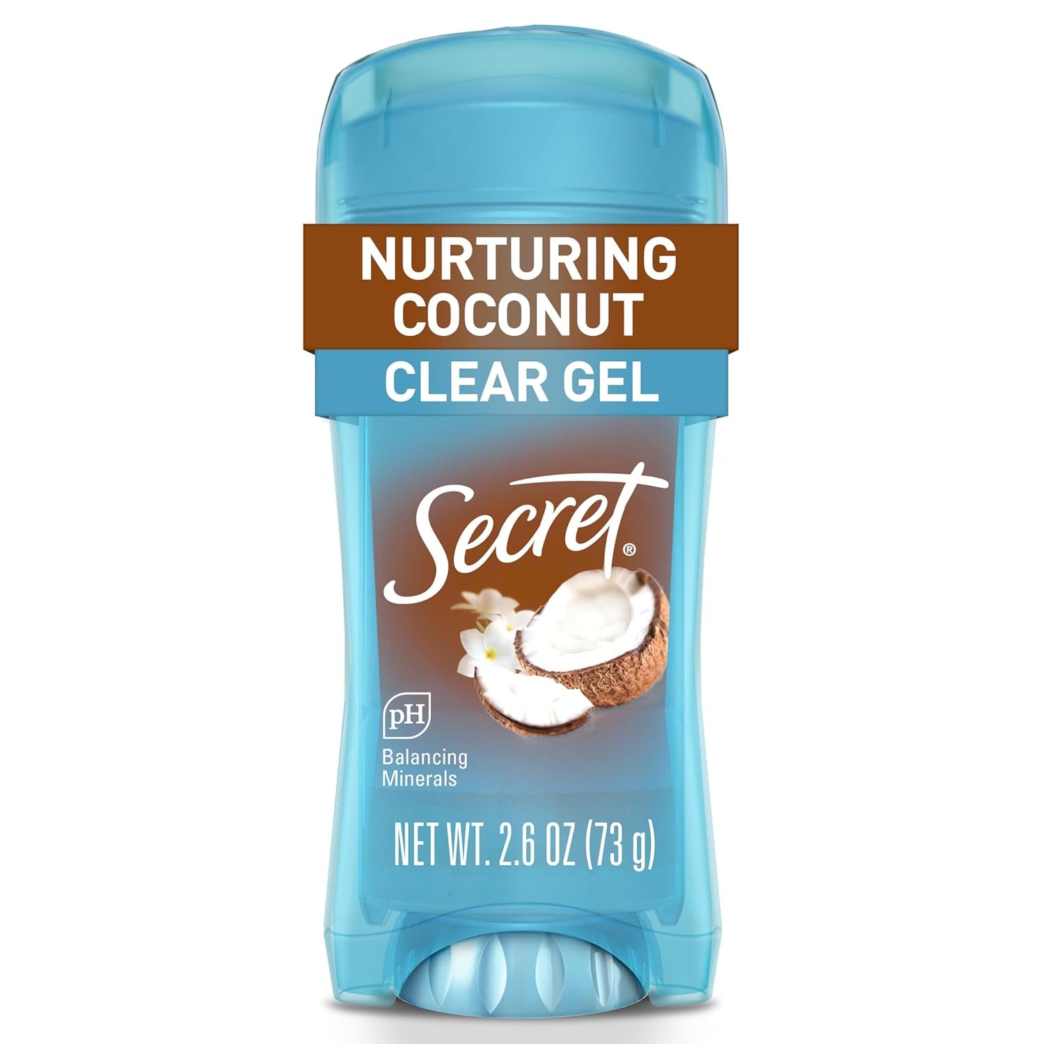Fresh Antiperspirant Deodorant for Women, 72Hr Breathable Sweat & Odor Protection, Instant Freshness & Gentle, PH Balancing Minerals, Clear Gel, Nurturing Coconut Scent, 2.6 Oz