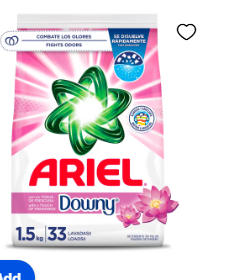 Ariel with a Touch of Downy Freshness Powder Laundry Detergent, 52 oz, 33 Loads